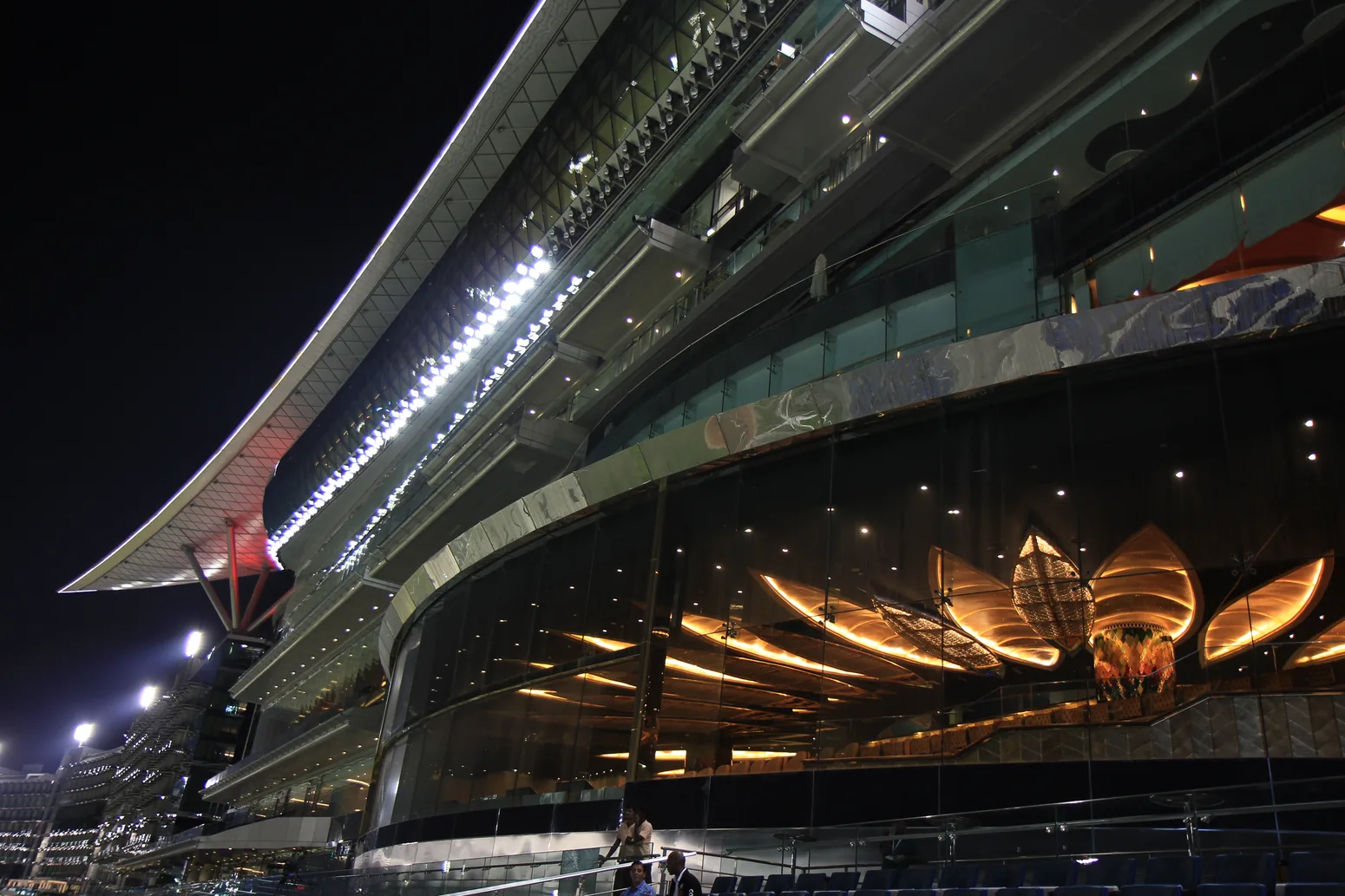 Meydan Racecourse, à Nad Al Sheba — photo identifiée comme l’hippodrome sur la page Wikimedia Commons. Il s’agit du site de l’hippodrome, pas d’une vue générale de tout le quartier Meydan ou Sobha Hartland.
